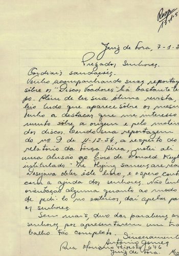 001 – Carta de Antônio Gomes para a revista O Cruzeiro