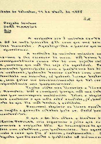 026 – Carta de Antônio Carlos de Oliveira para João Martins (p. 1)